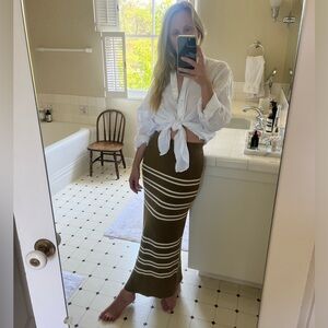 NWOT | Shona Joy| Clarisse Midi Skirt